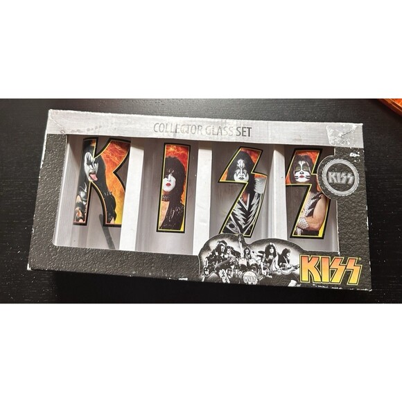 KISS COLLECTOR'S SERIES 10 oz. GLASS 4-PACK In box - Picture 1 of 2
